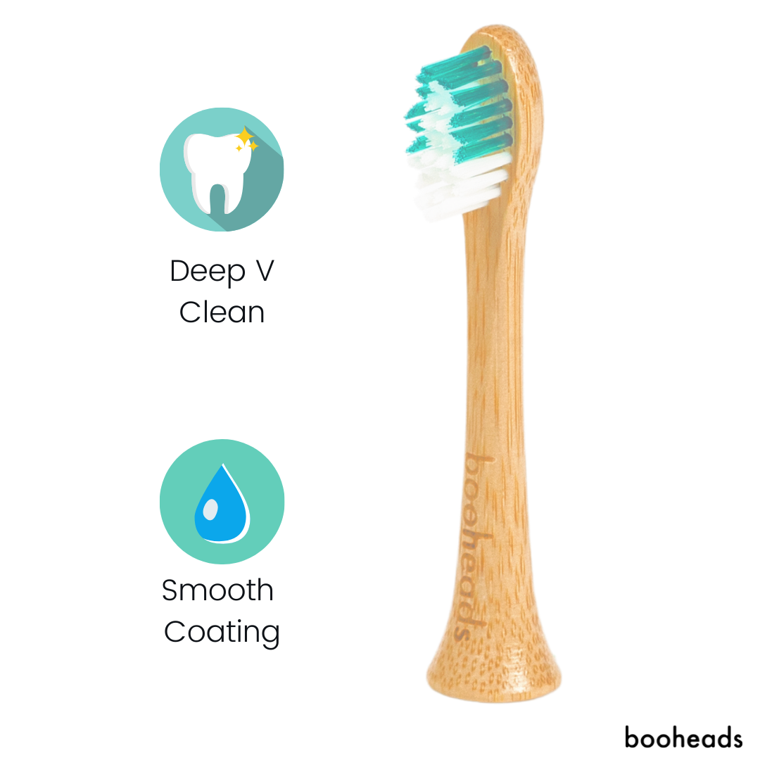 Soniboo Bamboo Toothbrush Heads – 4PK, Sonicare® Compatible, Eco-Friendly