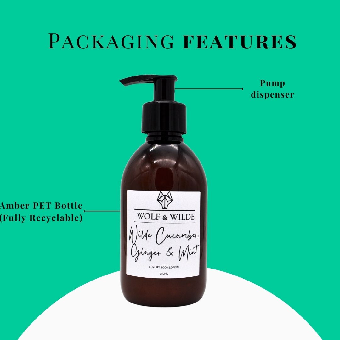 Wilde Cucumber, Ginger & Mint Body Lotion – 250ML