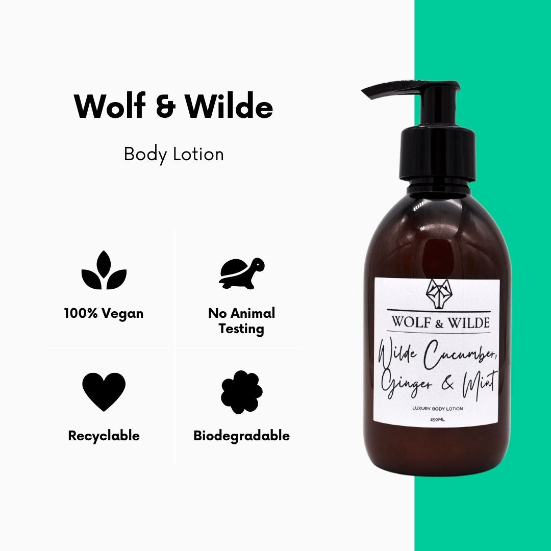 Wilde Cucumber, Ginger & Mint Body Lotion – 250ML