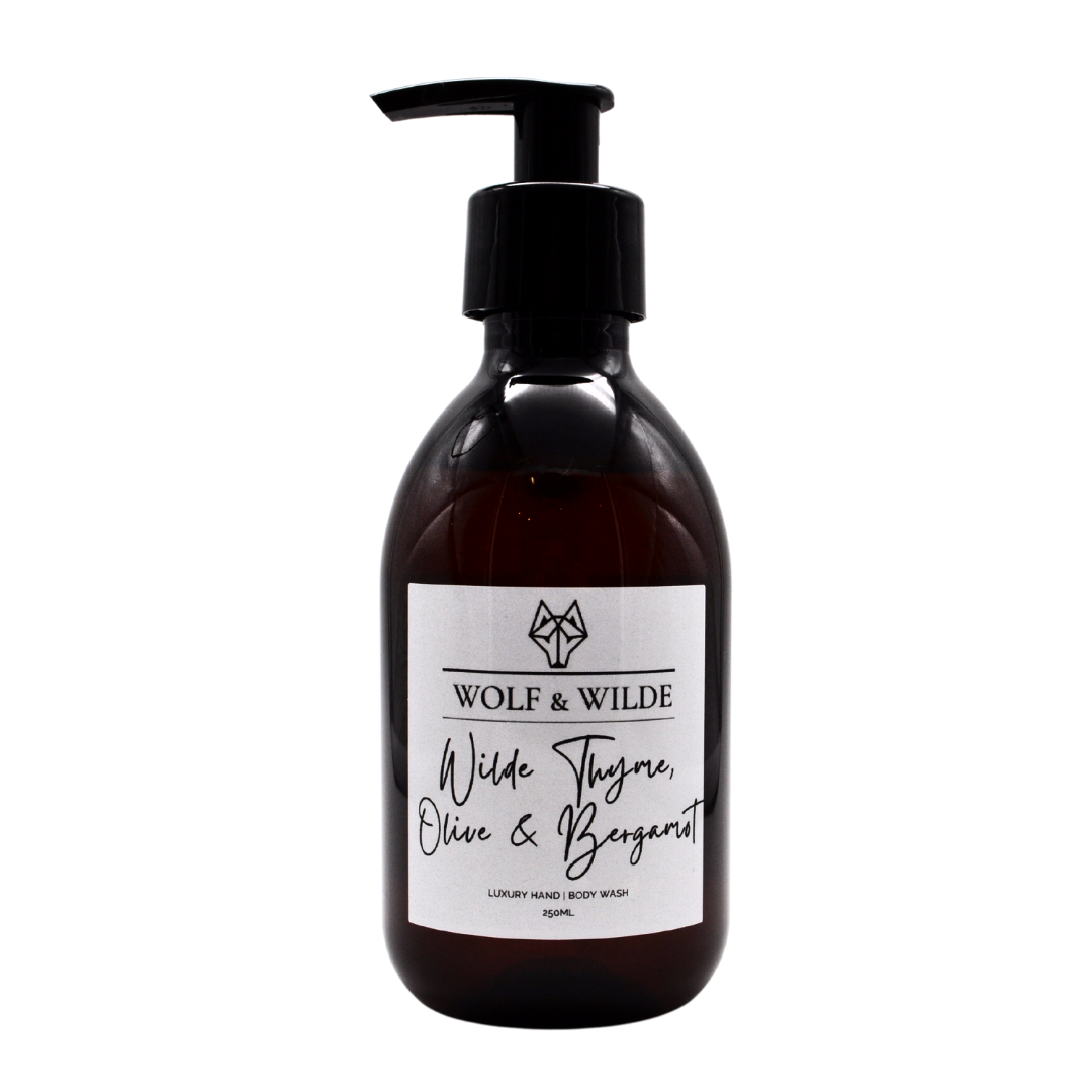 Wilde Thyme, Olive & Bergamot Luxury 2 In 1 Liquid Soap - Hand & Body