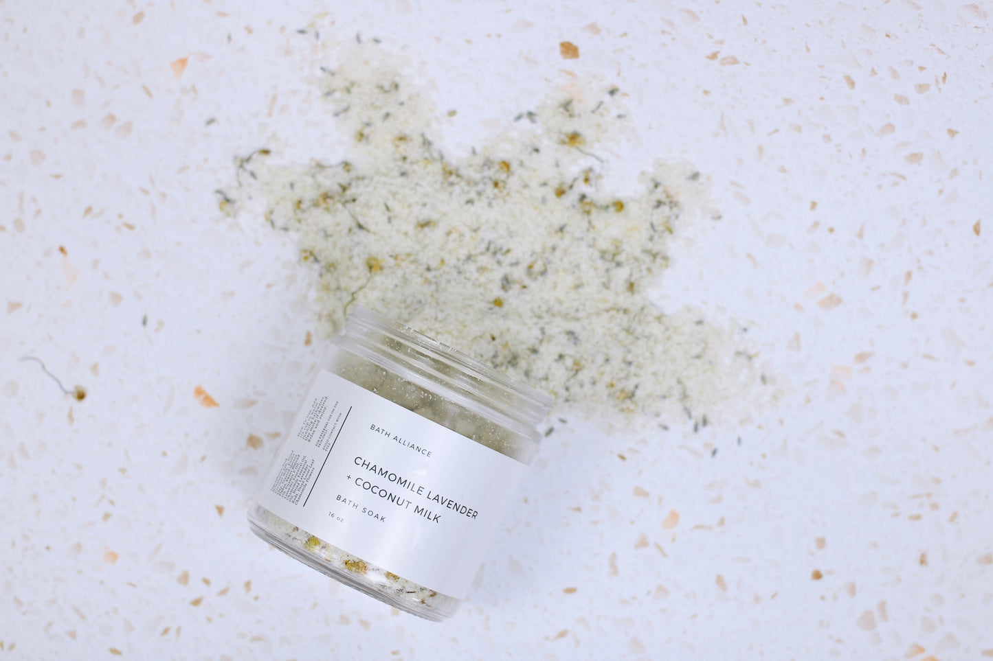 Chamomile Coconut Milk Bath Soak – 16oz Glass Jar
