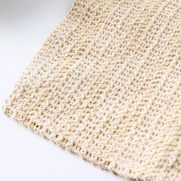 Natural Sisal Washcloth – Exfoliating Zero-Waste Agave Fiber