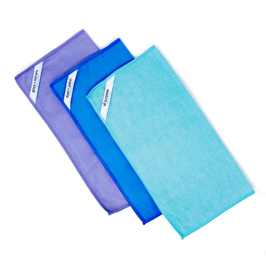 All-Purpose Microfiber Cleaning Cloth Set – 3-Pack