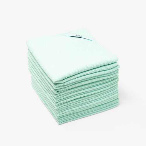Premium Bath Microfiber Cleaning Cloth – Light Blue (12"x12")