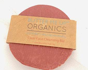 Organic Rose Clay Facial Bar – Gentle Cleanser for Glowing Skin
