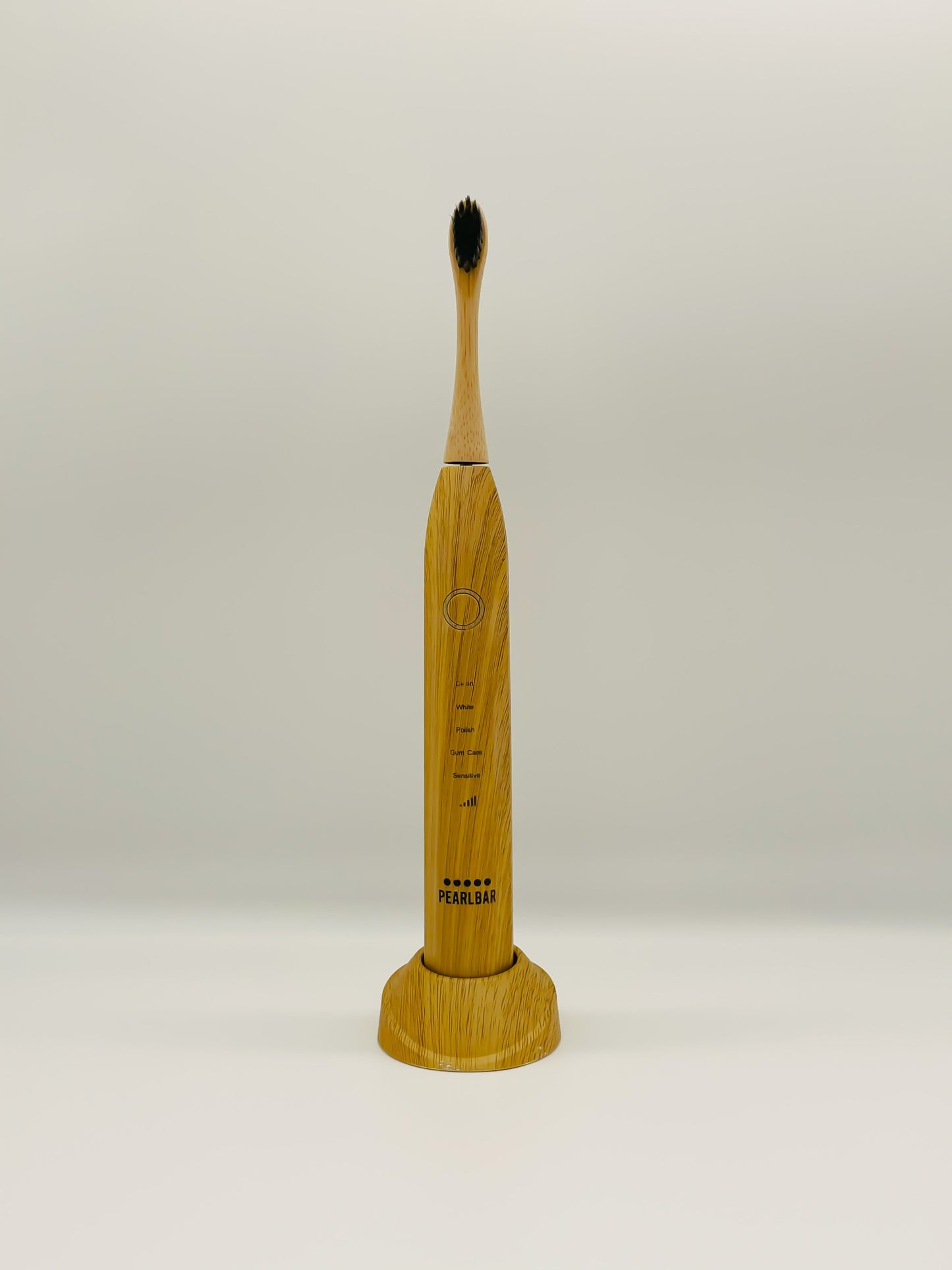 PearlBar Sonic Electric Toothbrush – Eco-Friendly with 3 Bamboo Heads