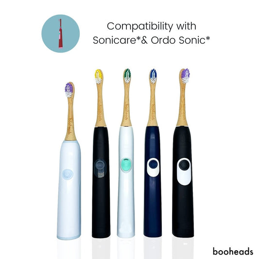 Soniboo Bamboo Toothbrush Heads – 4PK, Sonicare® Compatible, Eco-Friendly