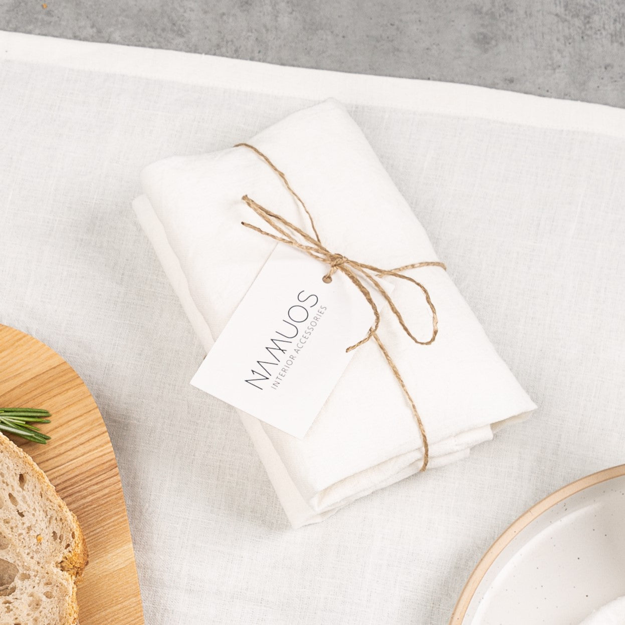 Linen bread bag | off white