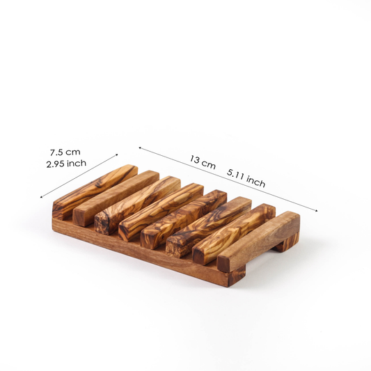 Handmade Soap Dish with 8 Bars – My Olive Wood Bath Treasure