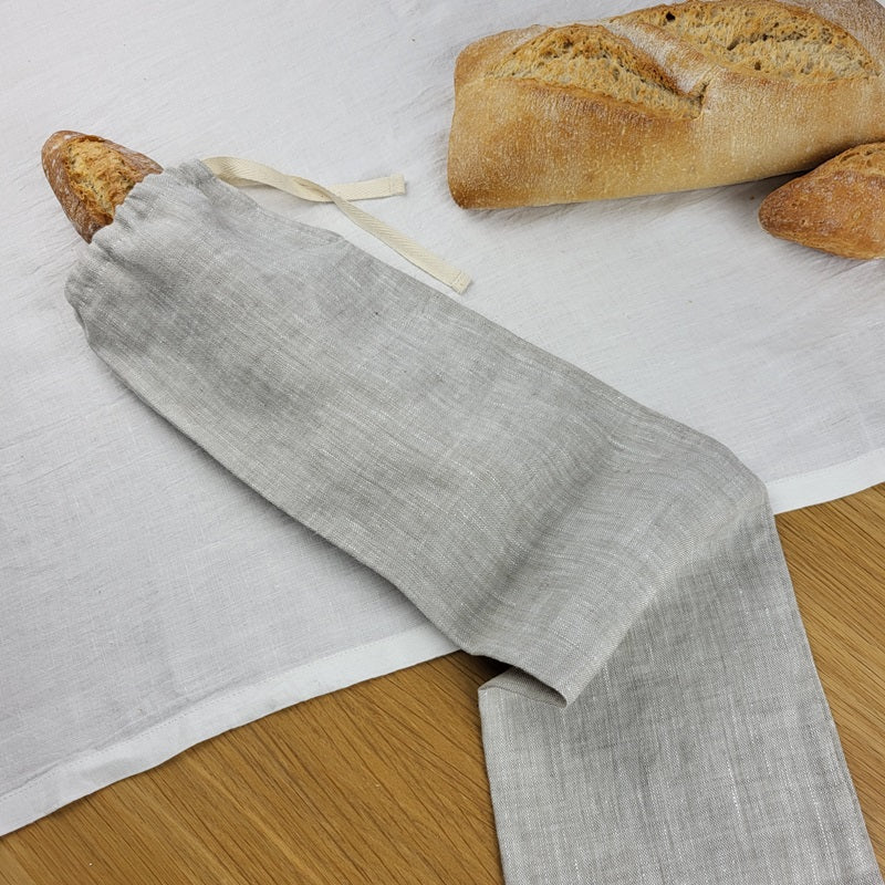 Natural Linen Bread Bag – Zero Waste Food Storage