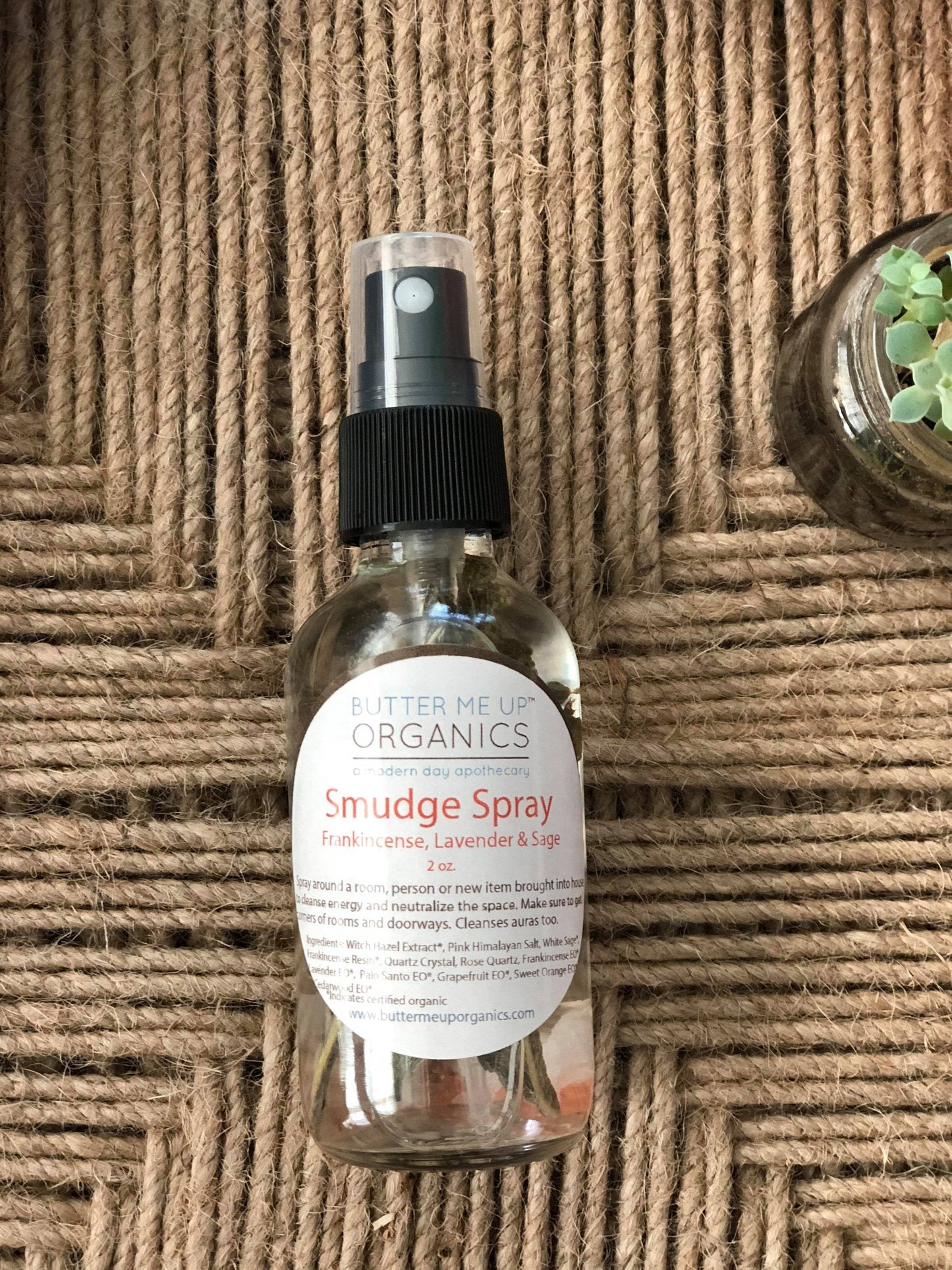 Energy Cleansing Smudge Spray – Organic & Crystal-Infused