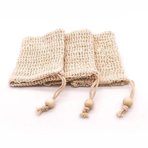 Nifty Natural Sisal Soup Pouch - Zero Waste Organic Soap Bag -Plastic