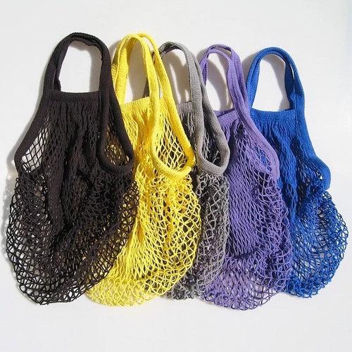 Reusable Organic Cotton Mesh Bag - Plastic Free Zero Waste Shopping
