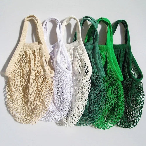 Reusable Organic Cotton Mesh Bag - Plastic Free Zero Waste Shopping