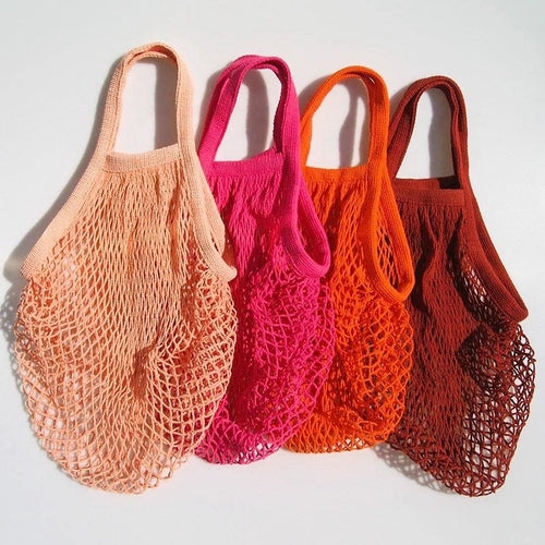 Reusable Organic Cotton Mesh Bag - Plastic Free Zero Waste Shopping