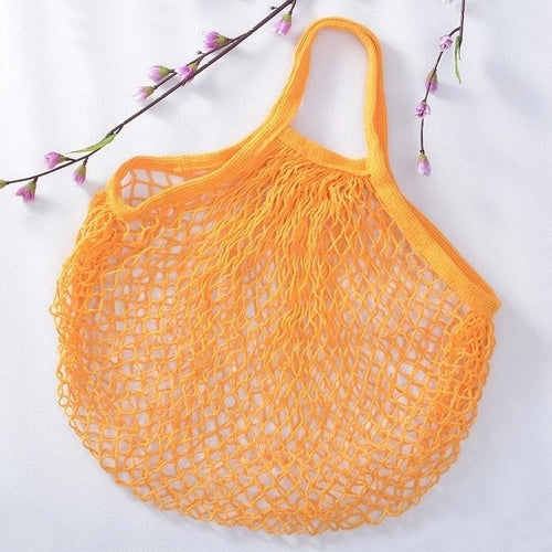 Reusable Organic Cotton Mesh Bag - Plastic Free Zero Waste Shopping