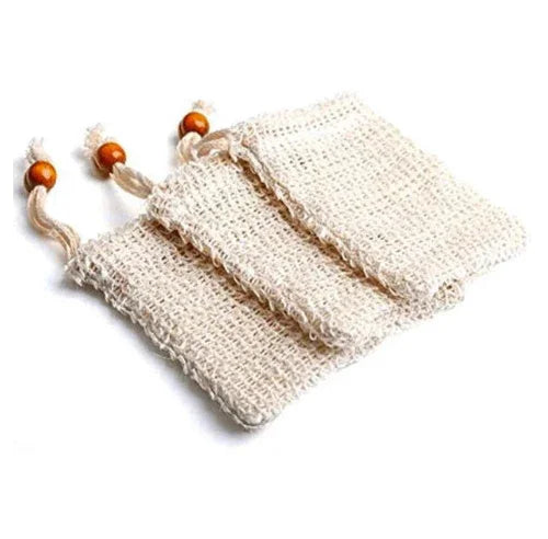 Nifty Natural Sisal Soup Pouch - Zero Waste Organic Soap Bag -Plastic