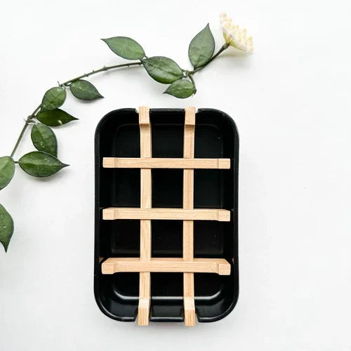Biodegradable Bamboo & Cornstarch Soap Dish - Plastic Free Zero Waste