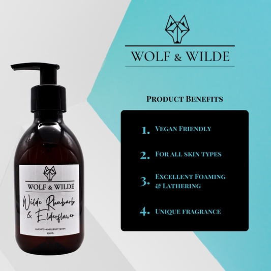 Wilde Rhubarb & Elderflower Liquid Soap – 250ML