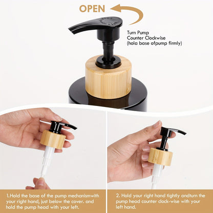 3Piece Refillable Bathroom Soap  Lotion Dispenser Set