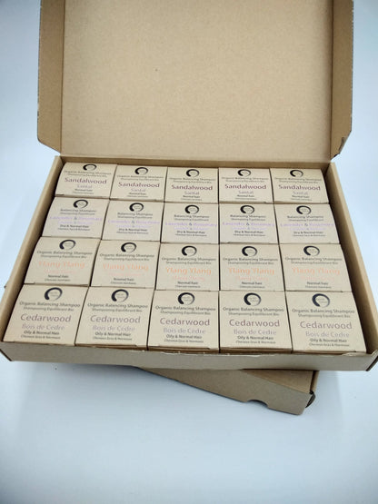Organic Certified Balancing Solid Shampoo - Jasmine - Normal & all