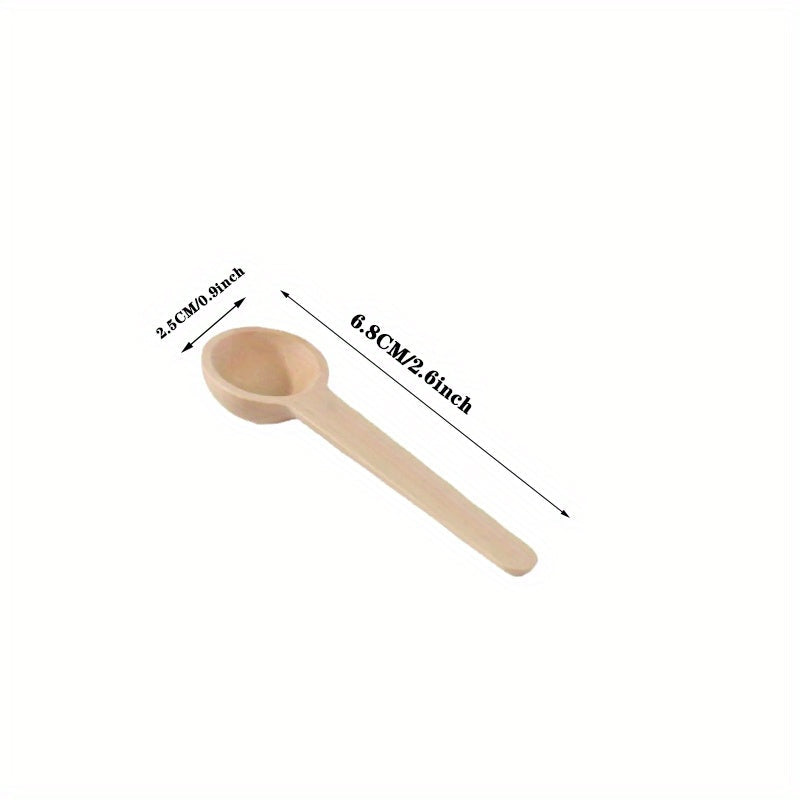 612 Mini Wooden Spoons Set for Spices  Coffee