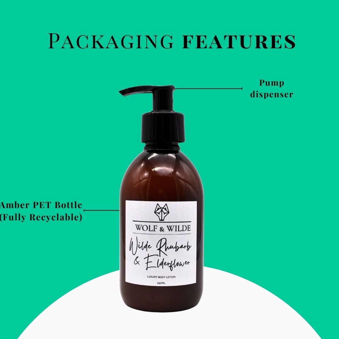 Wilde Rhubarb & Elderflower Luxury Body Lotion – 250ml