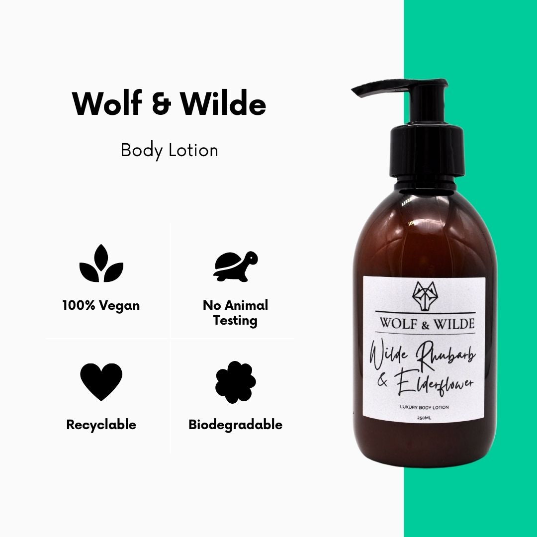 Wilde Rhubarb & Elderflower Luxury Body Lotion – 250ml