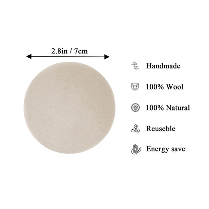 (3 Pack) Wool Dryer Balls Organic XL 6 Balls per Pack by , save Time,Money,Energy.