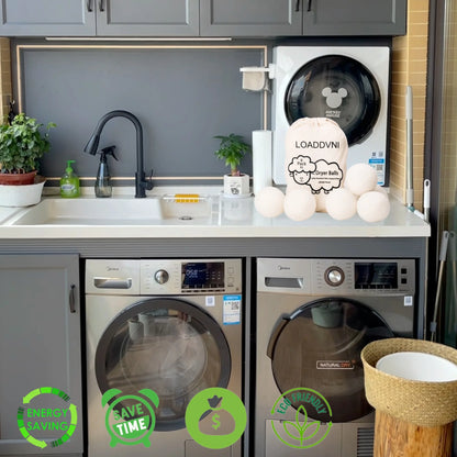 (3 Pack) Wool Dryer Balls Organic XL 6 Balls per Pack by , save Time,Money,Energy.