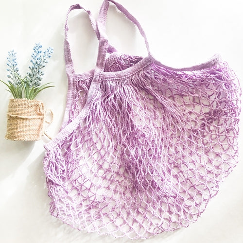 Reusable Organic Cotton Mesh Bag - Plastic Free Zero Waste Shopping