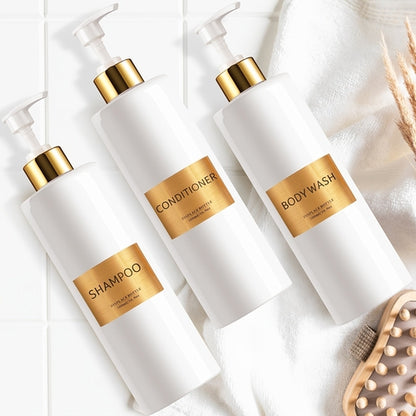 3Piece GAONLY Refillable Bathroom Soap Dispenser Set