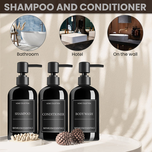 Elegant 3Piece Soap Dispenser Set Modern Bathroom Upgrade