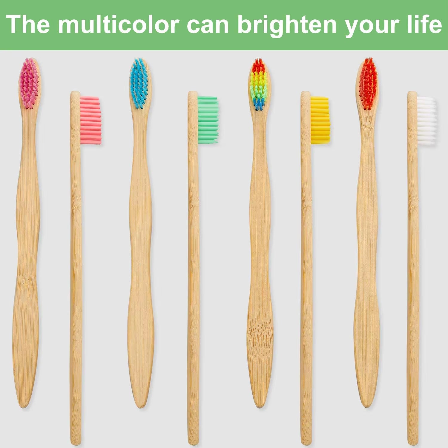 4PCS Charcoal Bamboo Toothbrushes - Extra Soft Natural Bristles for Adults & Kids Teeth | Zero Waste Biodegradable Tooth Brush