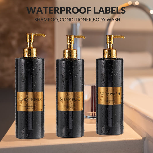 3Piece GAONLY Refillable Bathroom Soap Dispenser Set
