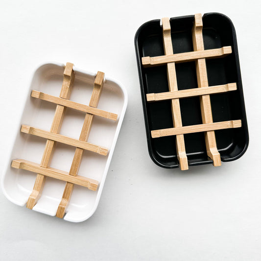 Biodegradable Bamboo & Cornstarch Soap Dish - Plastic Free Zero Waste