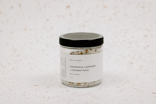 CHAMOMILE LAVENDER + COCONUT MILK BATH SOAK
