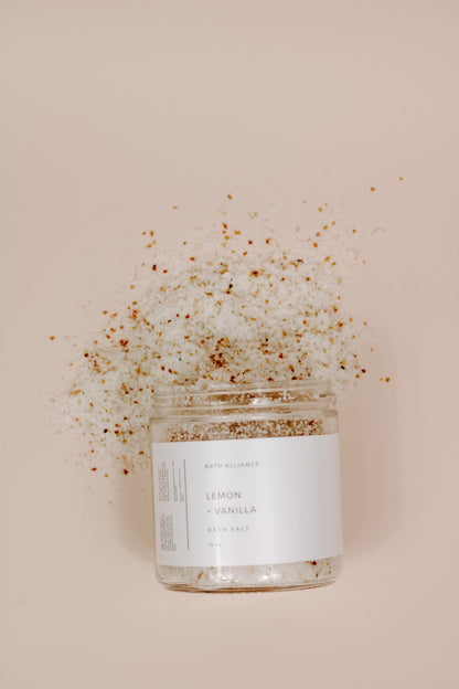 Lemon & Vanilla Bath Salt Refill – Natural Aromatherapy