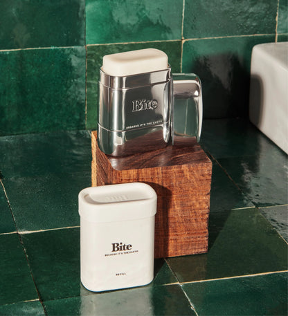 Bite deodorant applicator and refill components