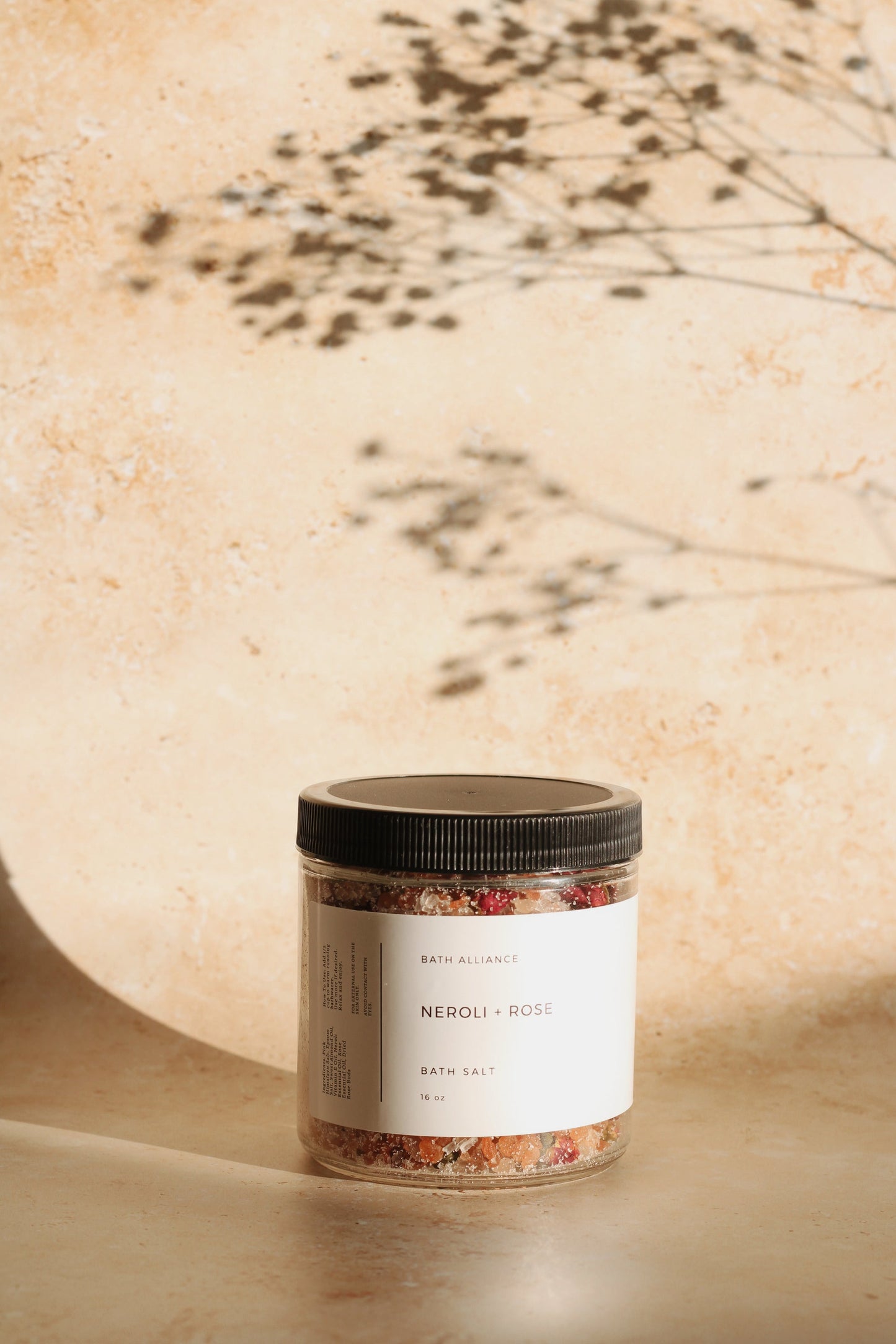 Neroli + Rose Bath Salt – 16oz Jar