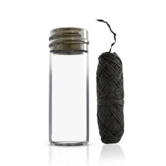 Plastic free dental floss with spearmint and bamboo charcoal