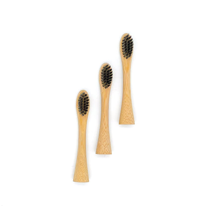PearlBar bamboo toothbrush heads variety 3 pack in reusable box