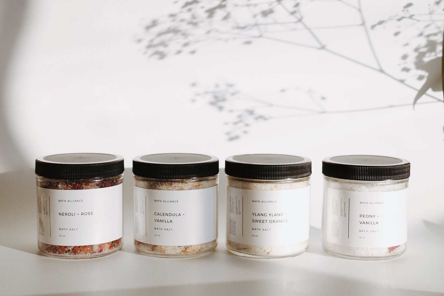 Sweet + Sensual Bath Salt Gift Set – 4 Signature Blends