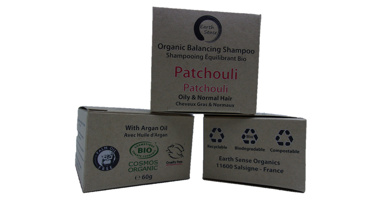 Organic Certified Balancing Solid Shampoo - Patchouli - Oily & all