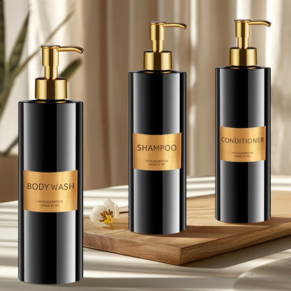 3Piece GAONLY Refillable Bathroom Soap Dispenser Set