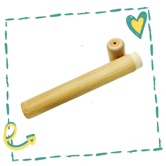 Eco-friendly bamboo toothbrush holder for travel