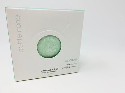 be CLEAR Shampoo Bar Boxed 70-75g SRP $18