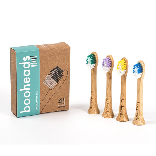 Soniboo Bamboo Toothbrush Heads – 4PK, Sonicare® Compatible, Eco-Friendly