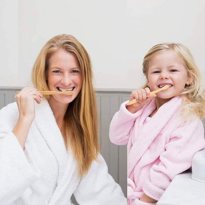 4PCS Charcoal Bamboo Toothbrushes - Extra Soft Natural Bristles for Adults & Kids Teeth | Zero Waste Biodegradable Tooth Brush