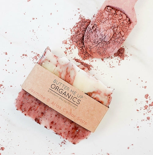 Jasmine, Cedar & Pine Organic Soap – Rose Clay Bar